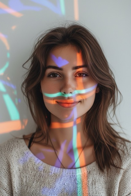 Абстрактные световые проекции